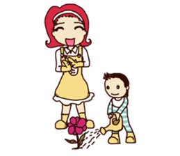 Molly and her baby sticker #1765556