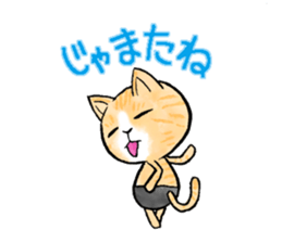 pants cats sticker #1765800