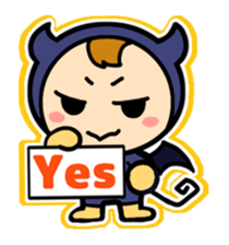Cute Devil Boy(nonspeaking) sticker #1765881