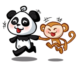 Banda & Monkey - The best friend ever sticker #1767276