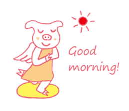 piggy of angel sticker #1767606