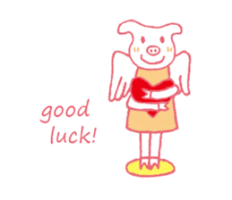 piggy of angel sticker #1767619