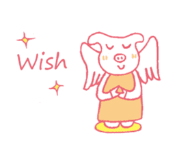 piggy of angel sticker #1767623