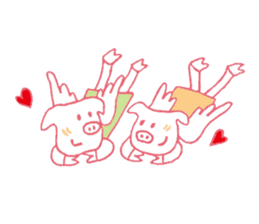 piggy of angel sticker #1767630