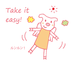 piggy of angel sticker #1767638