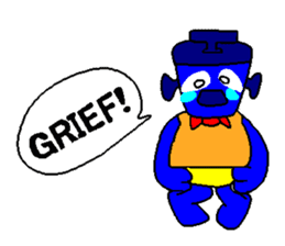 Blue Robot sticker #1768516