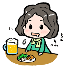 Cute Tipsy Woman 2 sticker #1769978