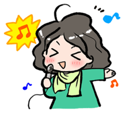 Cute Tipsy Woman 2 sticker #1769983