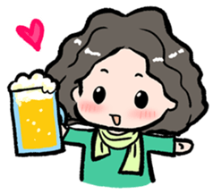 Cute Tipsy Woman 2 sticker #1769990