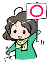 Cute Tipsy Woman 2 sticker #1769991