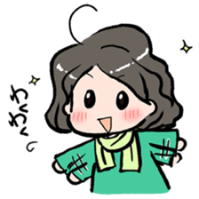 Cute Tipsy Woman 2 sticker #1769996