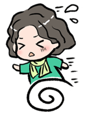 Cute Tipsy Woman 2 sticker #1770003