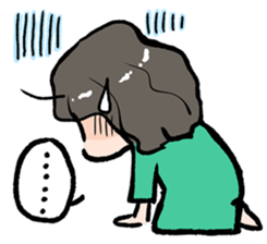 Cute Tipsy Woman 2 sticker #1770006