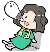 Cute Tipsy Woman 2 sticker #1770008