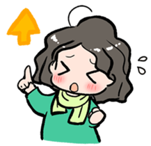 Cute Tipsy Woman 2 sticker #1770009