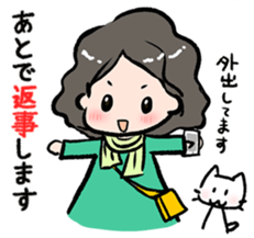 Cute Tipsy Woman 2 sticker #1770011