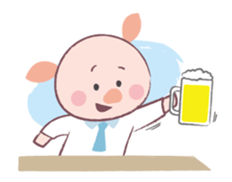 Pig & Mouse sticker #1770594