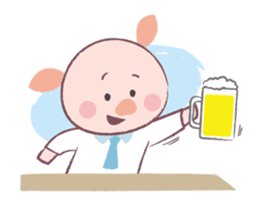 Pig & Mouse sticker #1770594