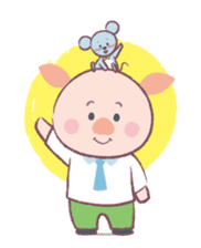 Pig & Mouse sticker #1770616