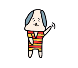 Dog named Gray sticker #1770745