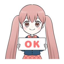 Bunches girl sticker #1770899