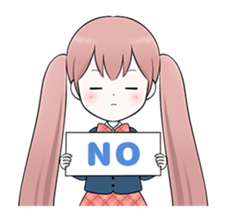 Bunches girl sticker #1770900