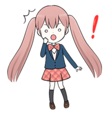 Bunches girl sticker #1770903