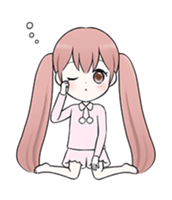 Bunches girl sticker #1770908