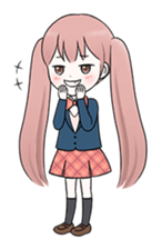 Bunches girl sticker #1770910