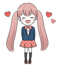 Bunches girl sticker #1770912