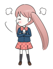 Bunches girl sticker #1770914