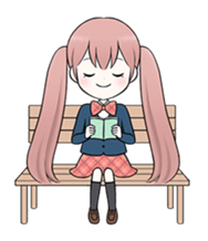 Bunches girl sticker #1770918