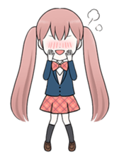 Bunches girl sticker #1770920