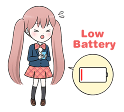 Bunches girl sticker #1770921