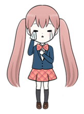 Bunches girl sticker #1770923