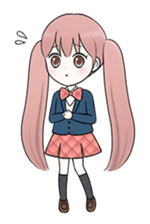 Bunches girl sticker #1770933