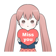 Bunches girl sticker #1770935