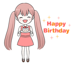 Bunches girl sticker #1770936