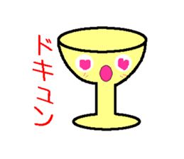 A bear and tableware sticker #1771142