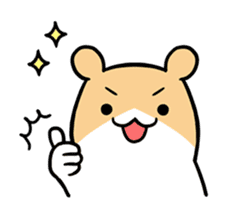 Hamster talkative sticker #1771259