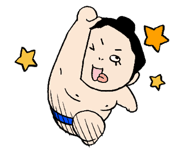 Osumo-san!Stamp sumo tournament sticker #1771659