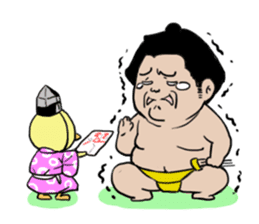 Osumo-san!Stamp sumo tournament sticker #1771661
