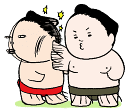 Osumo-san!Stamp sumo tournament sticker #1771666
