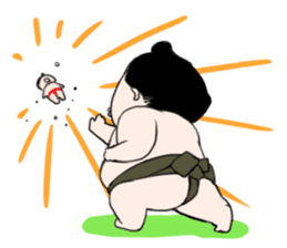 Osumo-san!Stamp sumo tournament sticker #1771667