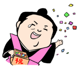 Osumo-san!Stamp sumo tournament sticker #1771683