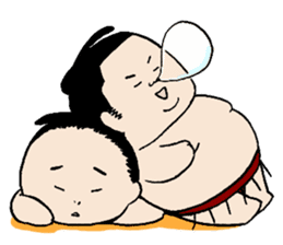 Osumo-san!Stamp sumo tournament sticker #1771684