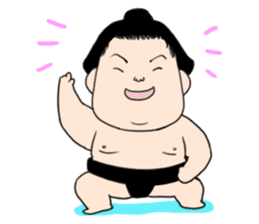 Osumo-san!Stamp sumo tournament sticker #1771685