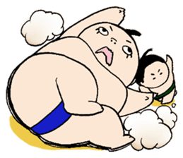Osumo-san!Stamp sumo tournament sticker #1771690