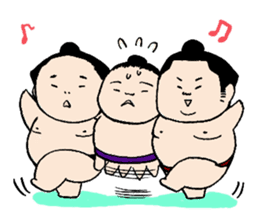 Osumo-san!Stamp sumo tournament sticker #1771692