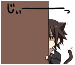 Cat system girl sticker sticker #1771744